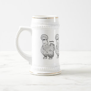 Silkie cartoon illustratie bierpul