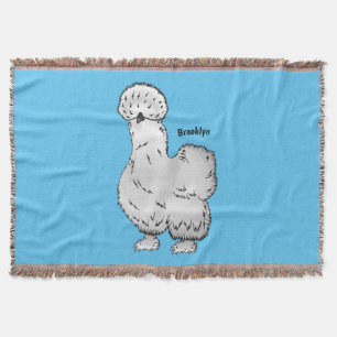 Silkie cartoon illustratie deken