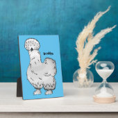 Silkie cartoon illustratie fotoplaat (Zijkant)