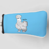 Silkie cartoon illustratie golfheadcover (Voorkant)