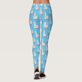 Silkie cartoon illustratie leggings (Achterkant)
