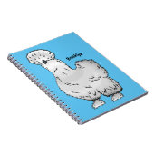 Silkie cartoon illustratie notitieboek (Rechterzijde)