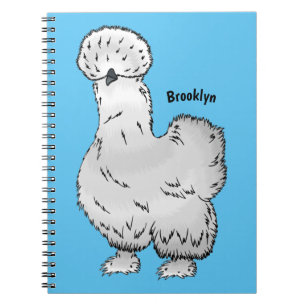 Silkie cartoon illustratie notitieboek