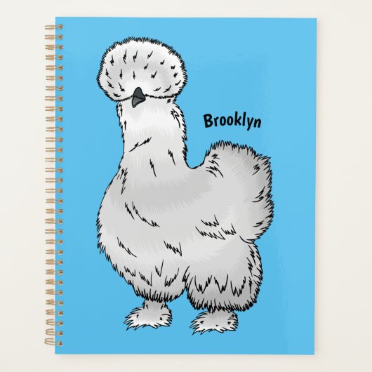 Silkie cartoon illustratie planner (Voorkant)