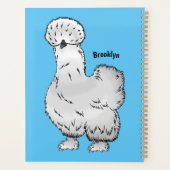 Silkie cartoon illustratie planner (Achterkant)