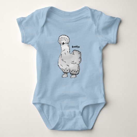 Silkie cartoon illustratie romper (Voorkant)