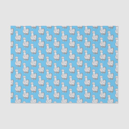 Silkie cartoon illustratie tissuepapier (Voorkant)