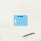 Silkie chicken cartoon illustration post-it® notes (Op bureau)