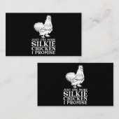 Silkie Chicken Funny Chicken Lover Geweldige Silki Visitekaartje (Voorkant / Achterkant)
