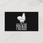Silkie Chicken Funny Chicken Lover Geweldige Silki Visitekaartje (Voorkant)