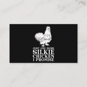 Silkie Chicken Funny Chicken Lover Geweldige Silki Visitekaartje