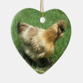 Silkie Chicken Hen Ornament (Rechts)