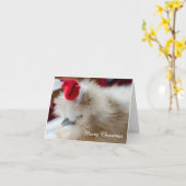 Silkie Chicken Kaart (Gele Bloem)