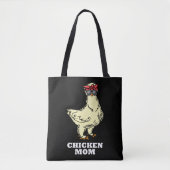 Silkie Chicken mama Funny Chicken Farmer Moeder Tote Bag (Voorkant)