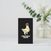 Silkie Chicken mama Funny Chicken Farmer Moeder Visitekaartje (Staand voorkant)