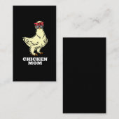 Silkie Chicken mama Funny Chicken Farmer Moeder Visitekaartje (Voorkant / Achterkant)