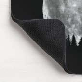 Silkie Chicken Moon Silhouette Funny Lazy Hallowee Muismat (Hoek)