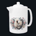 Silkie Chicken Theapot Theepot<br><div class="desc">Breng een vleugje eigenzinnigheid en charme naar je keuken met deze prachtig ontworpen Silkie kiptheepot! Met de pluizige, iconische Silkie kip met zijn kenmerkende zachte veren, is deze theepot de perfecte mix van elegantie en speels design. Ideaal voor liefhebbers van kip, thee liefhebbers, of iedereen die een unieke toevoeging aan...</div>