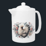 Silkie Chicken Theapot Theepot<br><div class="desc">Breng een vleugje eigenzinnigheid en charme naar je keuken met deze prachtig ontworpen Silkie kiptheepot! Met de pluizige, iconische Silkie kip met zijn kenmerkende zachte veren, is deze theepot de perfecte mix van elegantie en speels design. Ideaal voor liefhebbers van kip, thee liefhebbers, of iedereen die een unieke toevoeging aan...</div>