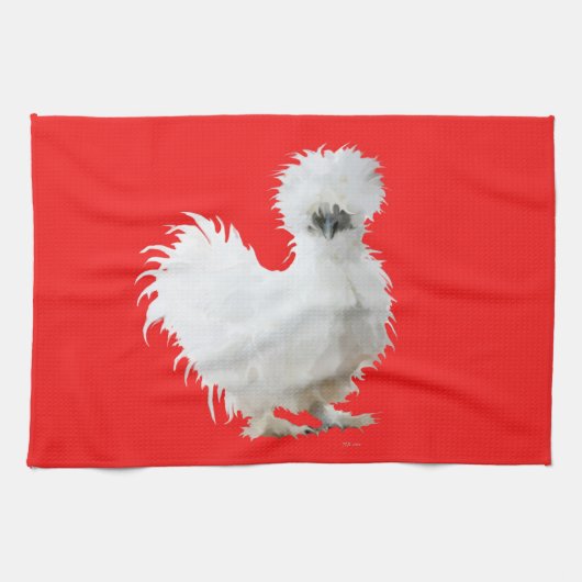 Silkie Chicken Theedoek (Horizontaal)