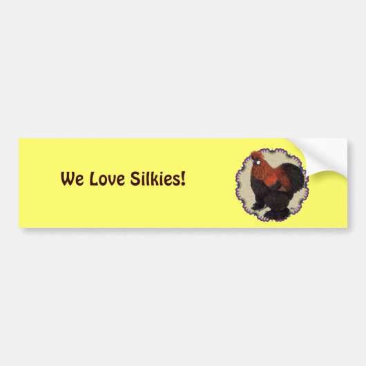 Silkie Circle Bumpersticker (Voorkant)