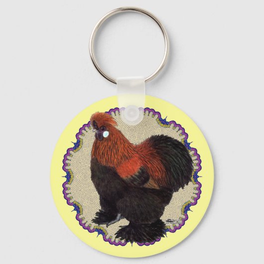 Silkie Circle Sleutelhanger (Voorkant)