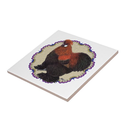 Silkie Circle Tegeltje (Zijkant)