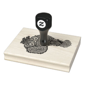 Silkie kip stempel