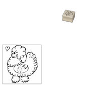 Silkie Love Rubber Stamp Rubberstempel (Gestempeld)