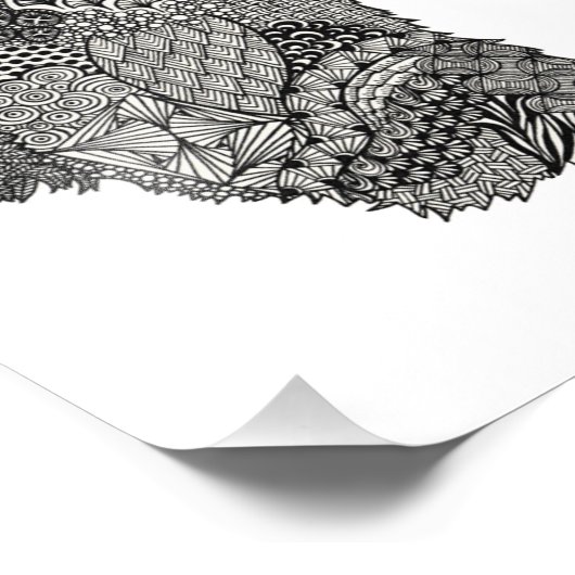 silkie showgirl print foto afdruk (Hoek)