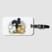 Silkie Trio Bagagelabel (Voorkant (horizontaal))