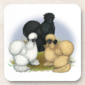 Silkie Trio Bier Onderzetter (Voorkant)