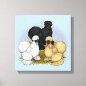 Silkie Trio Canvas Afdruk (Voorkant)