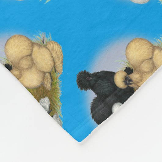 Silkie Trio Fleece Deken (Hoek)