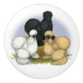 Silkie Trio Keramische Knop (Voorkant)