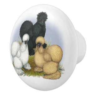 Silkie Trio Keramische Knop