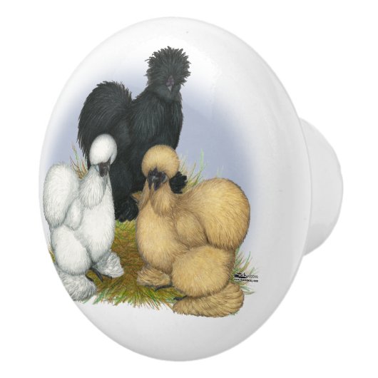 Silkie Trio Keramische Knop (Rechts)