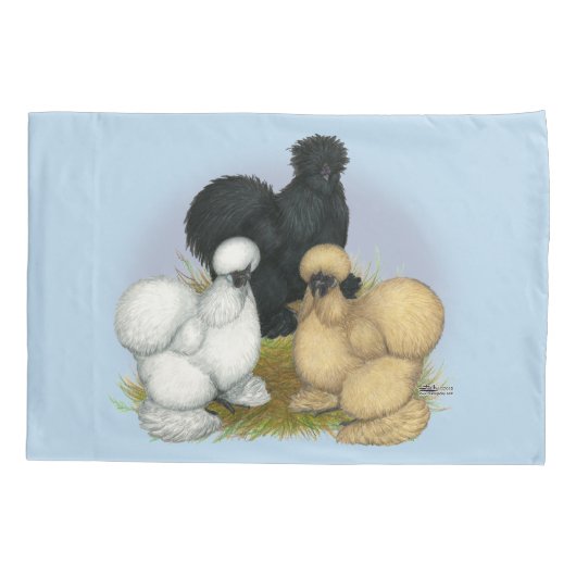 Silkie Trio Kussensloop (Achterkant)