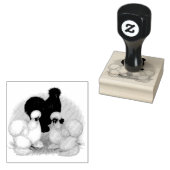 Silkie Trio Rubberstempel (Gestempeld)