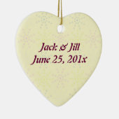 Silktones Cream Wedding Keramisch Ornament (Rechts)