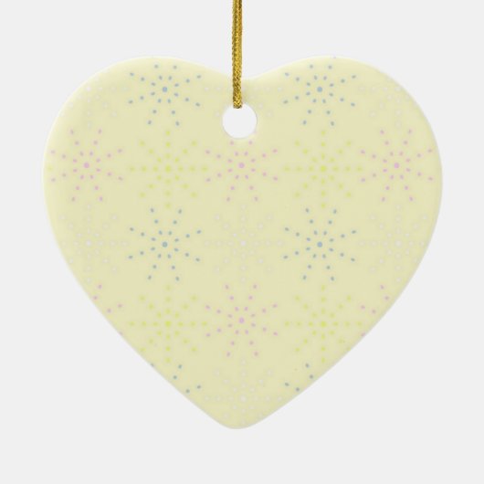 Silktones Cream Wedding Keramisch Ornament (Achterkant)