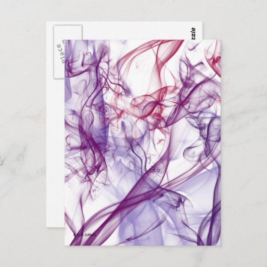 Silky Abstract Briefkaart (Voorkant / Achterkant)