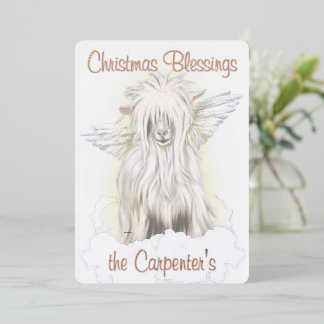 Silky Angel Goat Folie Holiday Card Folie Uitnodiging