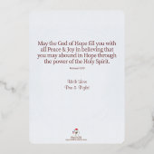 Silky Angel Goat Folie Holiday Card Uitnodiging (Achterkant)