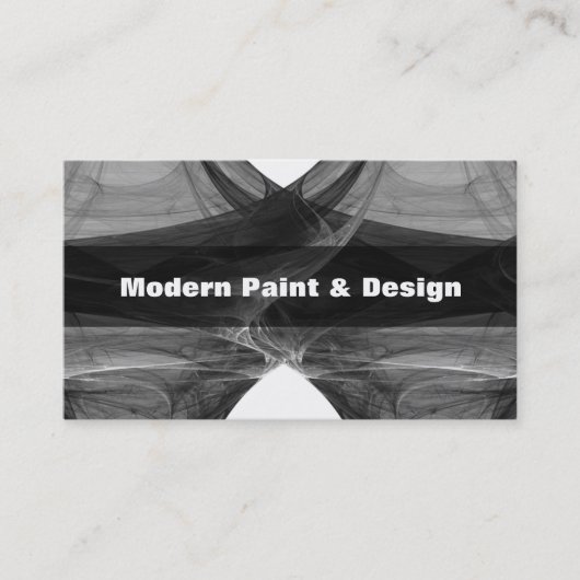 Silky Black en White Abstract Artwork Doula Visitekaartje (Voorkant)
