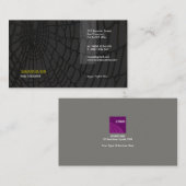 Silky Black Spider Web Designer Visitekaartje (Voorkant / Achterkant)