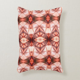 Silky burgundy-zalmverhouding virtuele vormen accent kussen