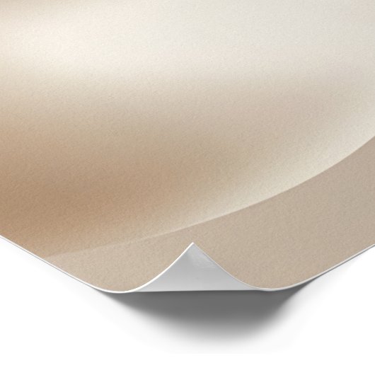 "Silky Dynamic Shapes" | Beige Abstracte kunst Poster (Hoek)