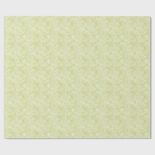 Silky Faux Moire Pattern in Shimmering Yellow Cadeaupapier (Vlak)