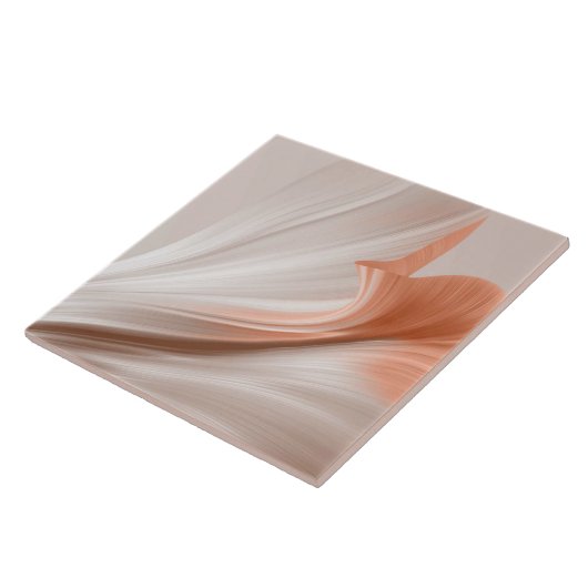 Silky Furl Touch of Peach Tegeltje (Zijkant)